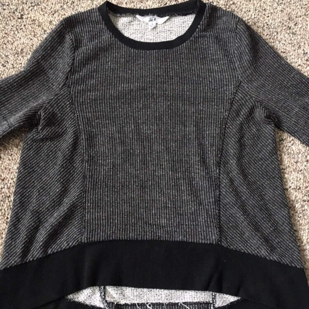 Black and white sweater